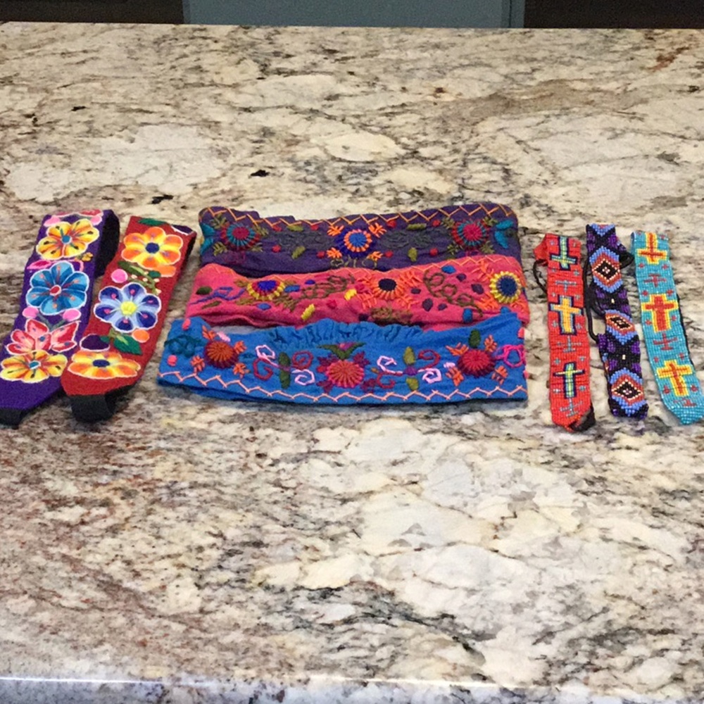 Colorful Beaded Headbands Set